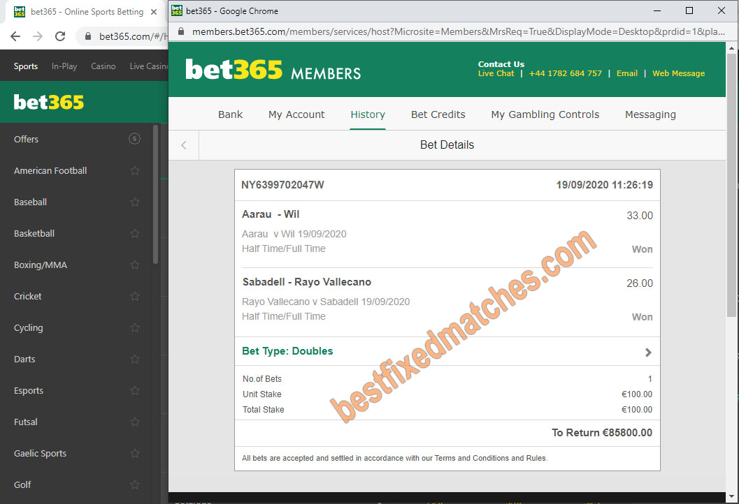 real soccer fixed matches 100%